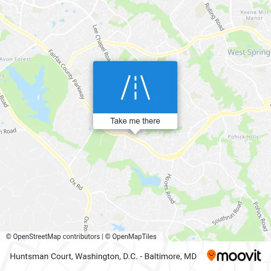 Huntsman Court map