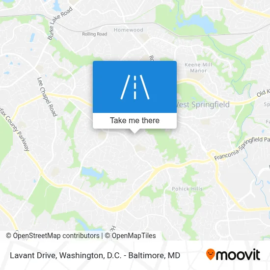 Lavant Drive map