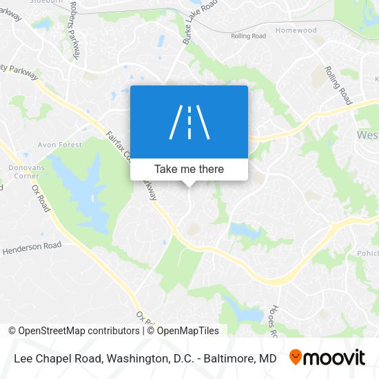 Lee Chapel Road map