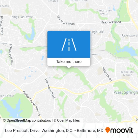 Lee Prescott Drive map