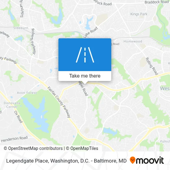 Legendgate Place map