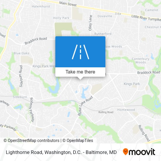 Lighthorne Road map