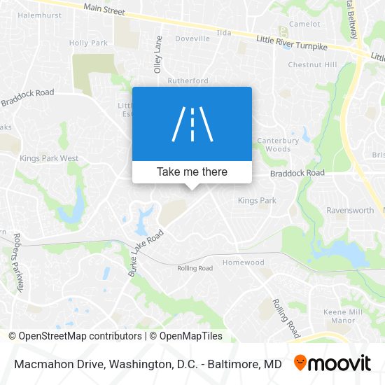Macmahon Drive map