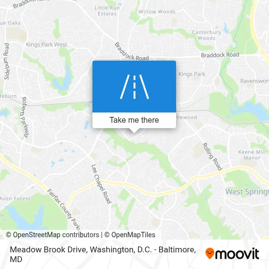 Meadow Brook Drive map