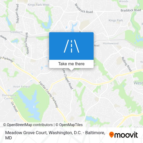 Meadow Grove Court map