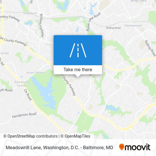 Mapa de Meadowrill Lane