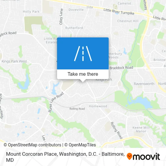 Mount Corcoran Place map