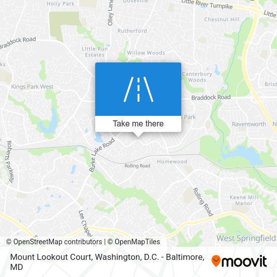 Mapa de Mount Lookout Court