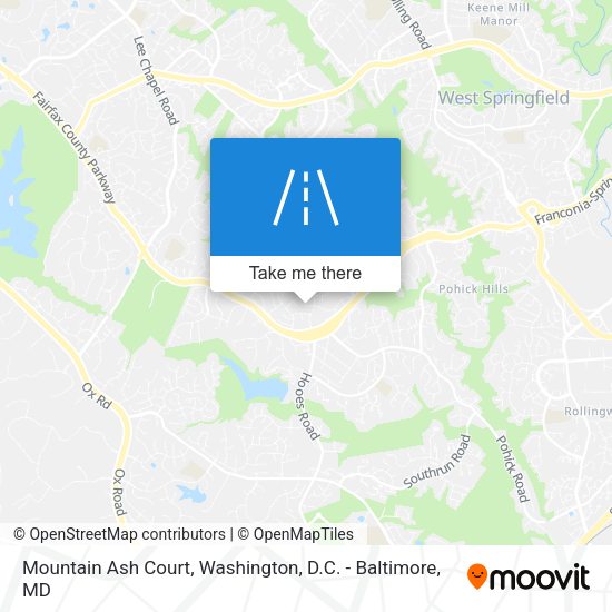 Mountain Ash Court map
