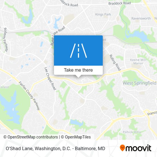 O'Shad Lane map