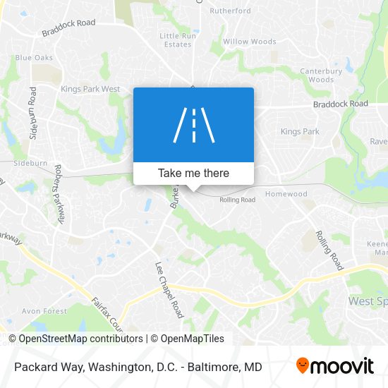 Packard Way map