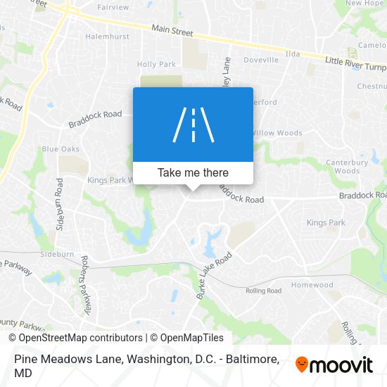 Pine Meadows Lane map