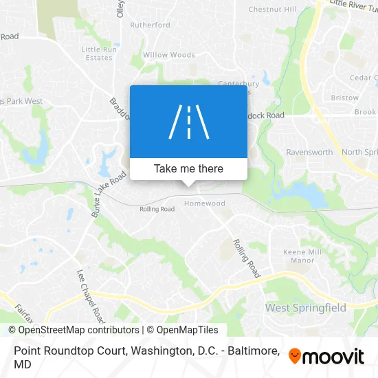 Point Roundtop Court map