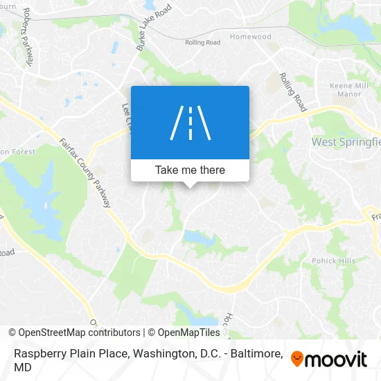 Raspberry Plain Place map