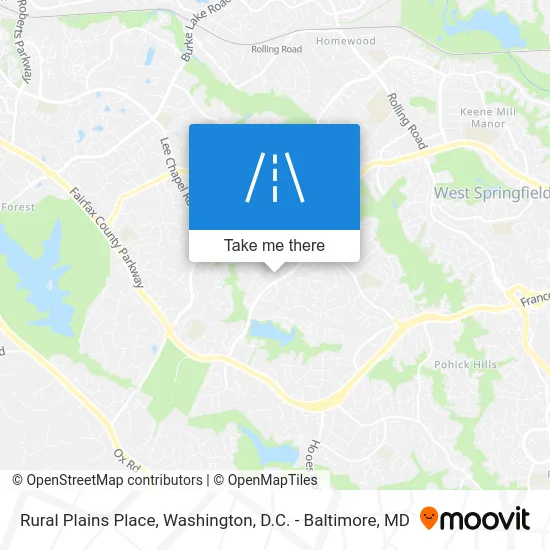 Rural Plains Place map