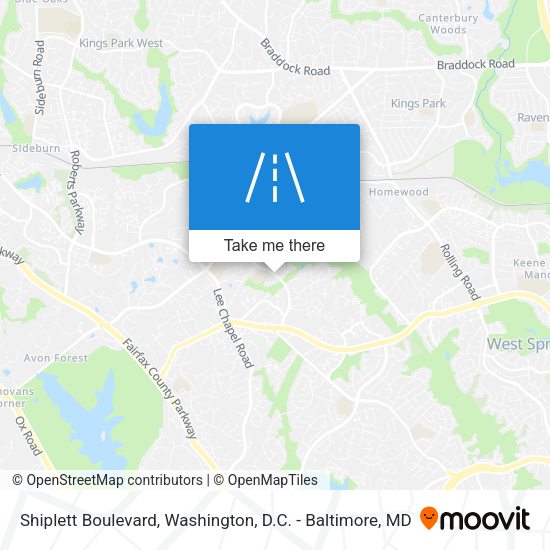 Shiplett Boulevard map