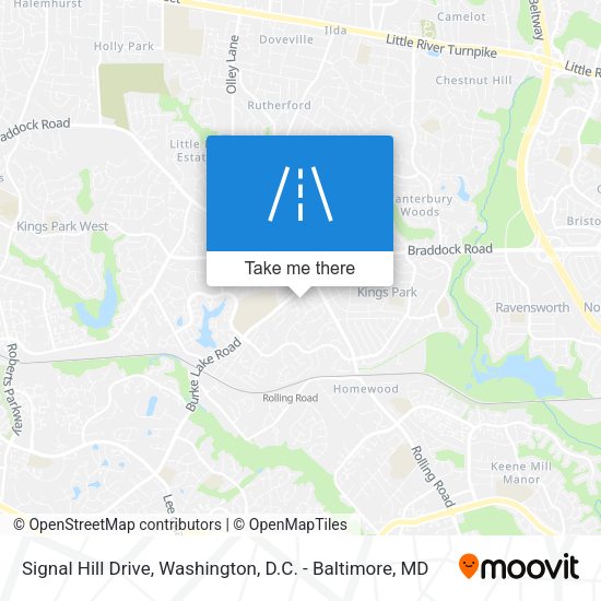Signal Hill Drive map