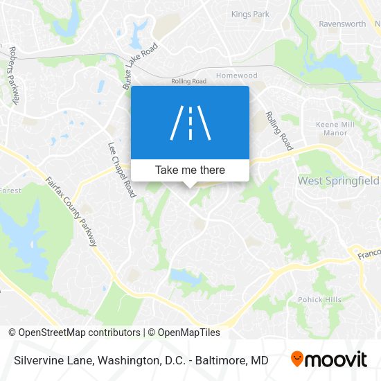 Silvervine Lane map