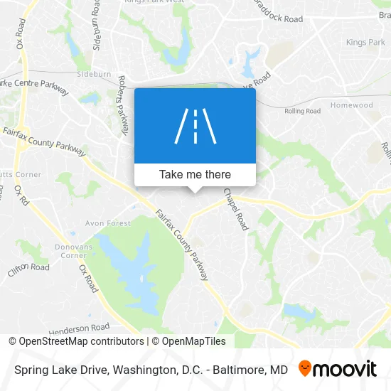 Spring Lake Drive map