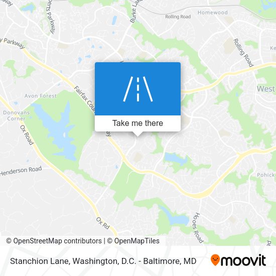Stanchion Lane map