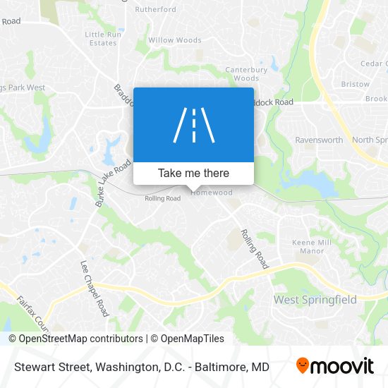 Mapa de Stewart Street