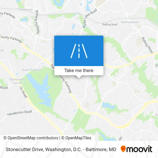 Stonecutter Drive map