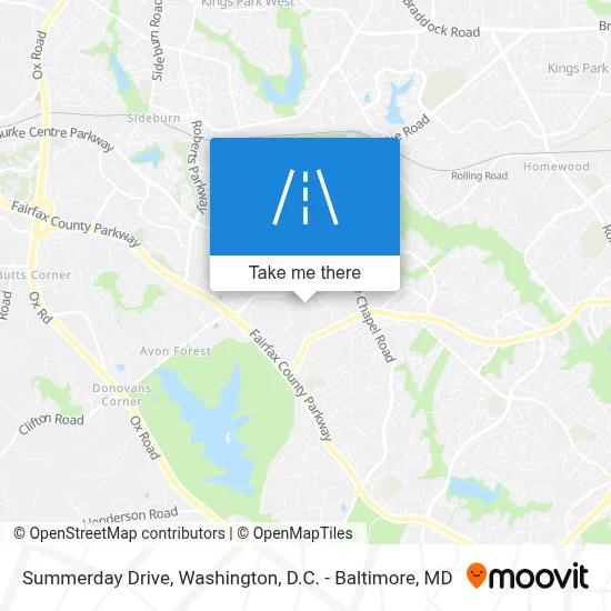 Summerday Drive map