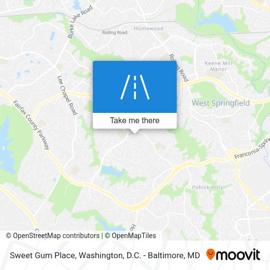 Mapa de Sweet Gum Place