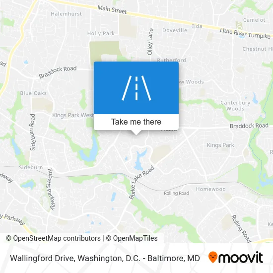 Wallingford Drive map