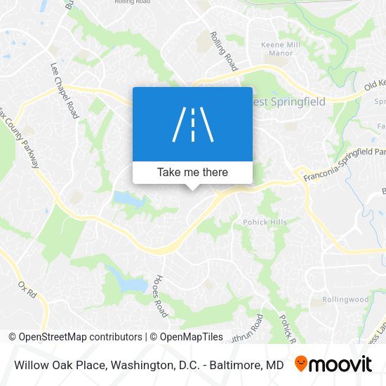 Willow Oak Place map