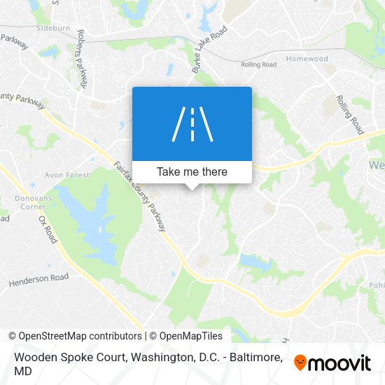 Wooden Spoke Court map