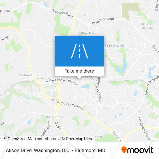 Alison Drive map