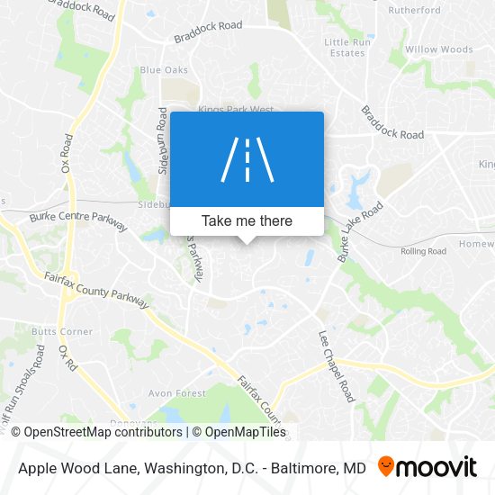 Apple Wood Lane map