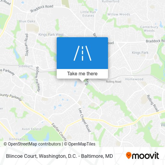 Blincoe Court map