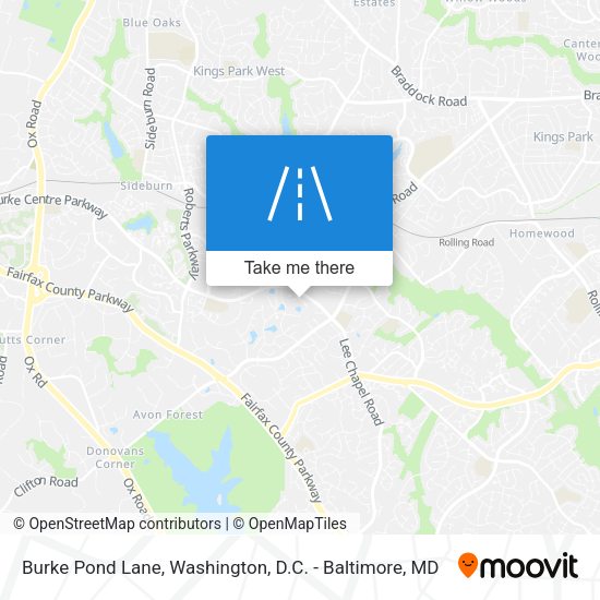 Burke Pond Lane map