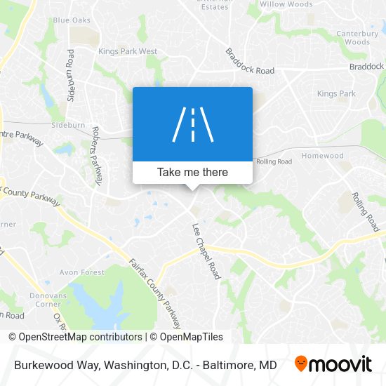 Mapa de Burkewood Way