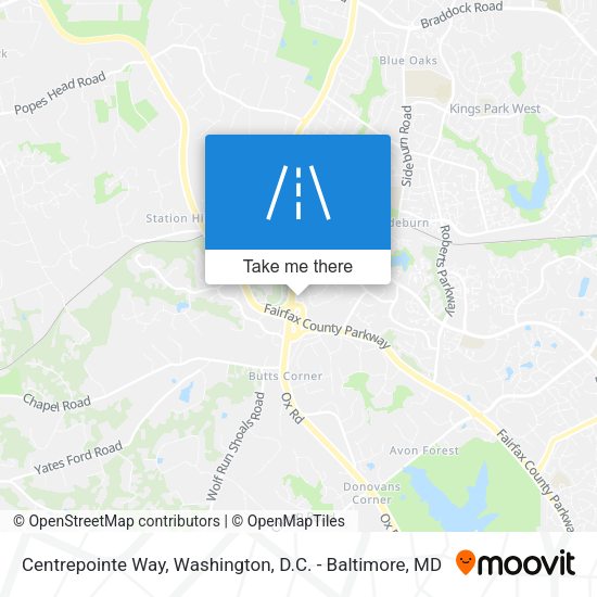 Mapa de Centrepointe Way