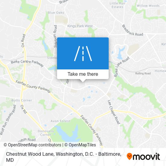 Mapa de Chestnut Wood Lane