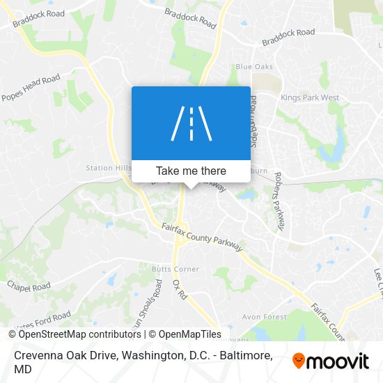 Mapa de Crevenna Oak Drive