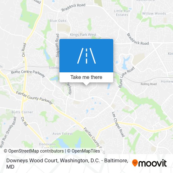 Mapa de Downeys Wood Court