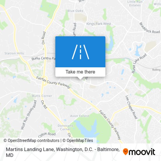 Mapa de Martins Landing Lane
