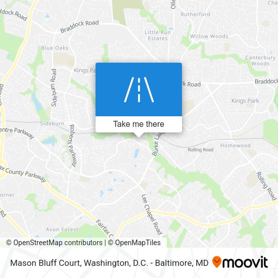 Mapa de Mason Bluff Court