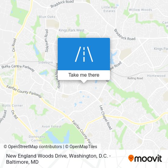 New England Woods Drive map