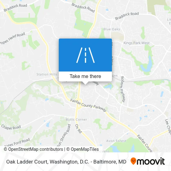 Oak Ladder Court map