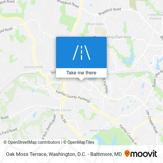 Oak Moss Terrace map