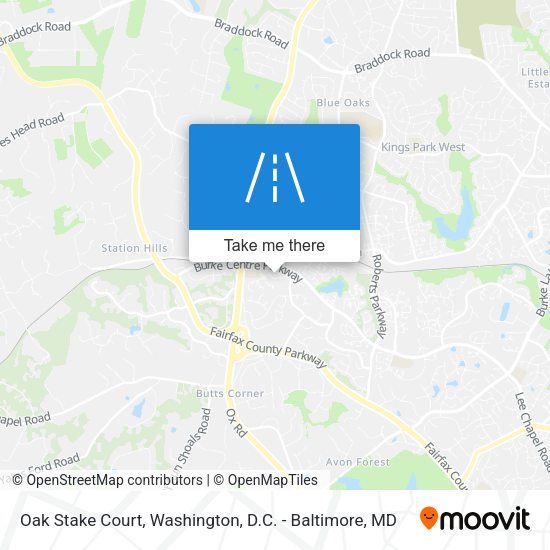 Oak Stake Court map