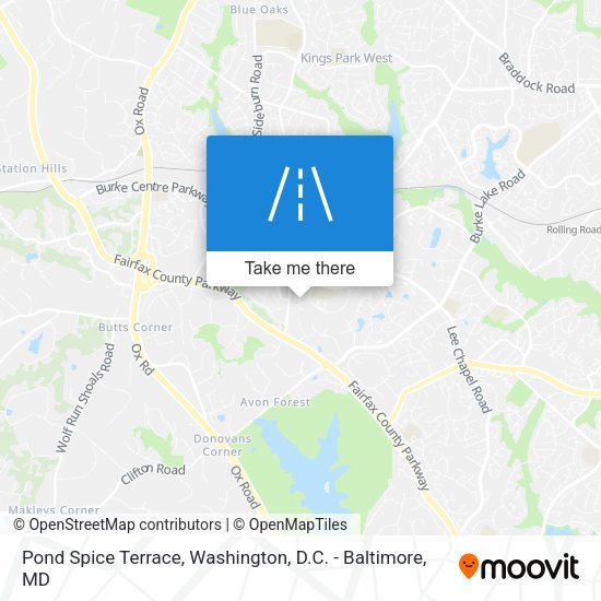 Pond Spice Terrace map