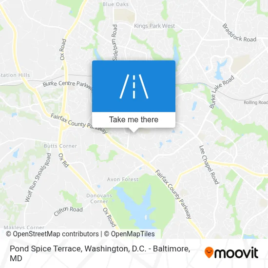 Pond Spice Terrace map