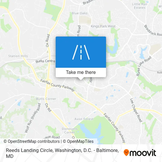 Reeds Landing Circle map