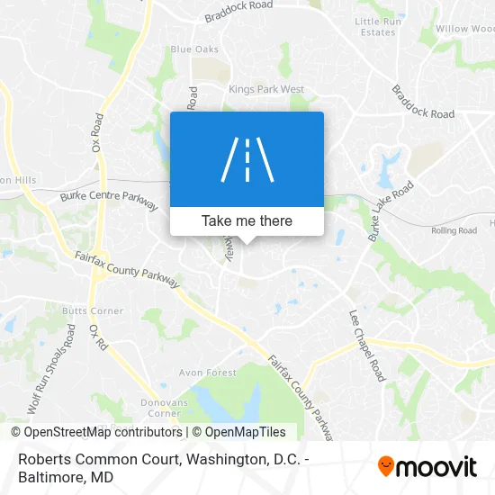 Roberts Common Court map